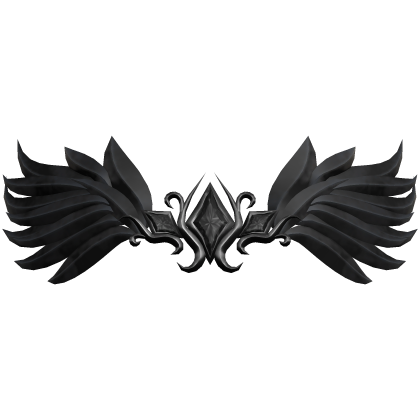 Divine Fallen Angel feather Crown - Black Roblox item