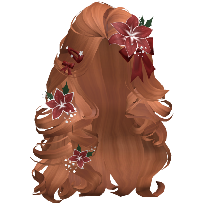 ♡ Christmas Blowout w/ Flowers (Ginger)