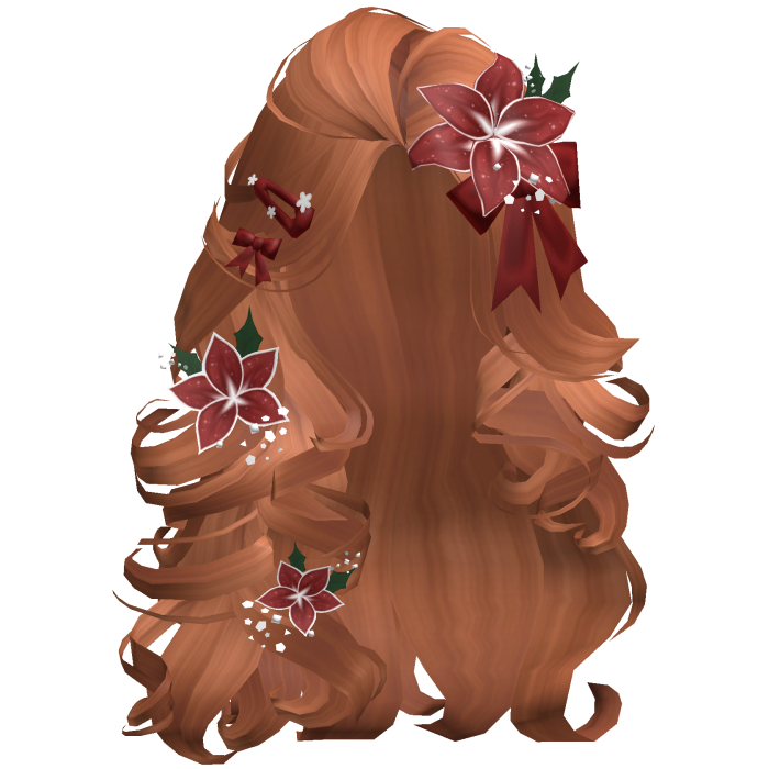 ♡ Christmas Blowout w/ Flowers (Ginger)