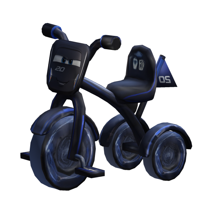 Black Lighting Racing Tricycle
