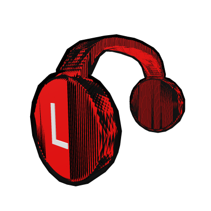 [Animated] Black Red Clockwork Headphones