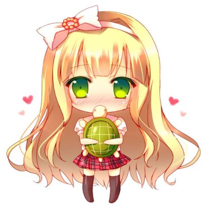 Chibi with turtle Roblox decal