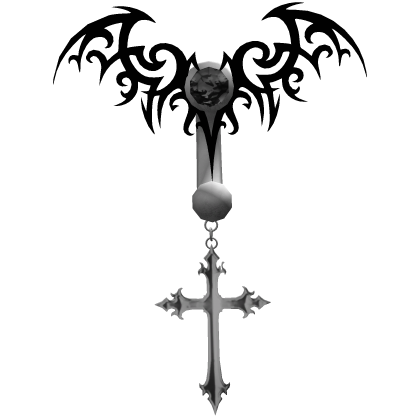 Black Gem Gothic Dagger Belly Piercing Roblox item