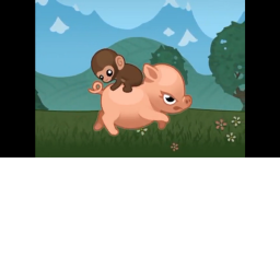 Pig Vs Monkey!!!