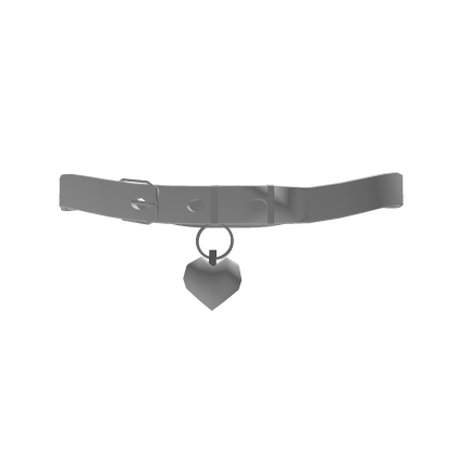 1.0 White Heart Puppy Collar 