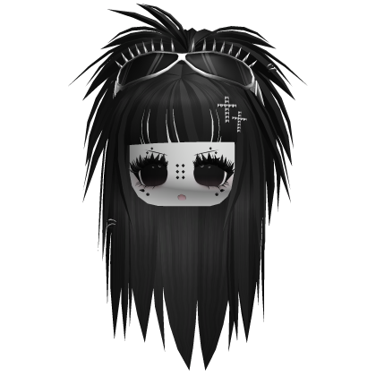 scene moe girl w spike goggles black