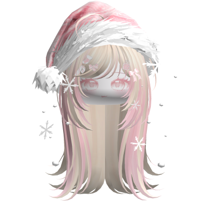 Emo Vamp Christmas Hair (Yellow&Pink) Roblox item