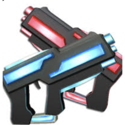 Laser tag with scavanger hunt