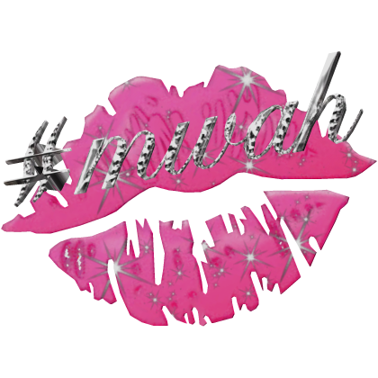 hot pink scene tumblr kiss mark mwah clip Roblox item