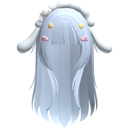 Long Hair Blue Cynnamoroll w/clip Roblox item