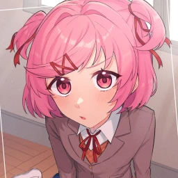 Lay on Natsuki's lap icon