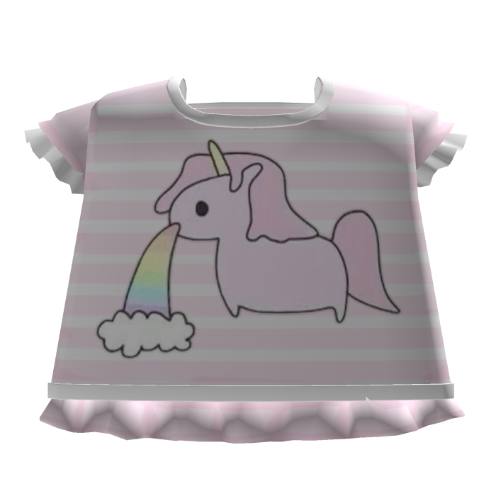 ♡ kawaii cute little unicorn top tweencore rainbow