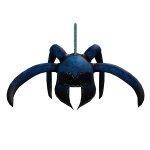 Blue Spikey Horns Helmet