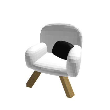 Lounge Chair With Black Pillow