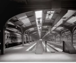 The white station of trains
