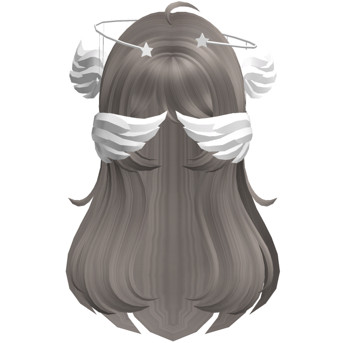 Ash Brown Angelic Hair W Halo
