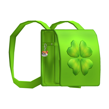 ♡ green hamtaro hamster clover kawaii randoseru