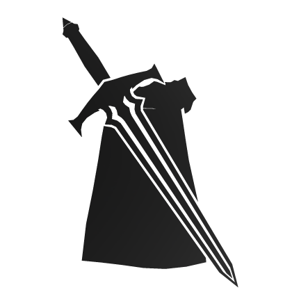 White Cartoony Cape + Sword