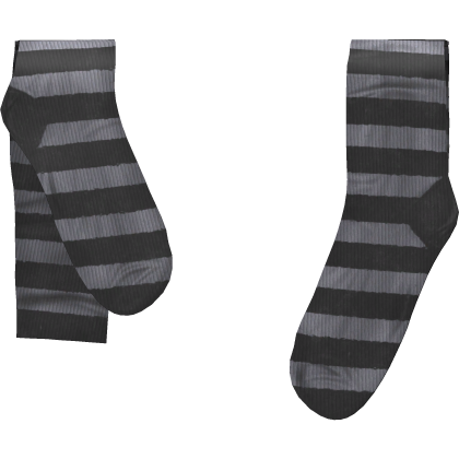 🐺 [blocky] black grey y2k emo vkei goth socks