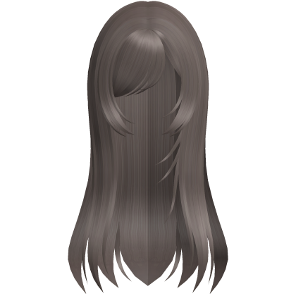 Long Light Brown Straight Emo Hair Roblox item