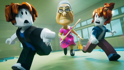 GRANNY'S TEACHER! Escape School (TEAM OBBY)