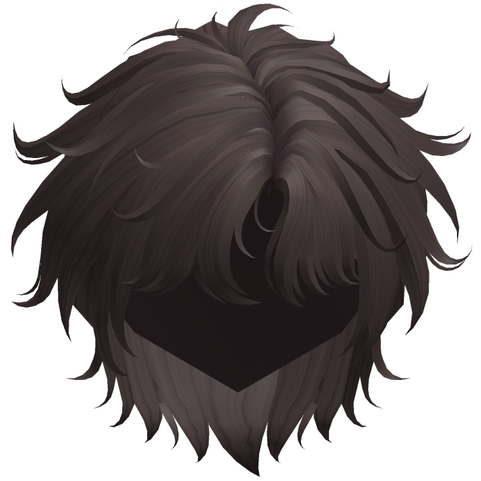 Brown Fluffy Messy Korean Idol Hair