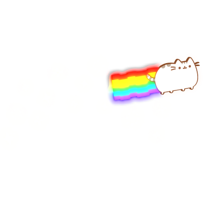 ♡ : [ GLOWING ] pusheen nyan cat sparkles emissive Roblox item