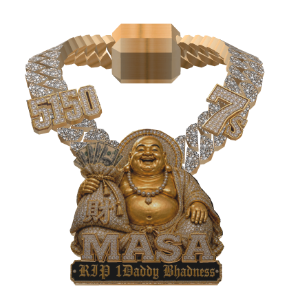 Personal 24K Gold Custom Buddha Chain
