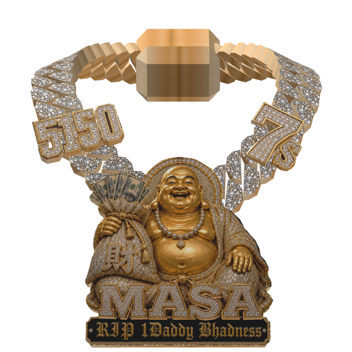 Personal 24K Gold Custom Buddha Chain
