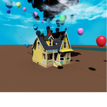 Up House Burned down on Desert HD