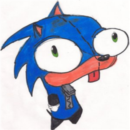 Gir dressed up as Sonic?!?! Roblox decal