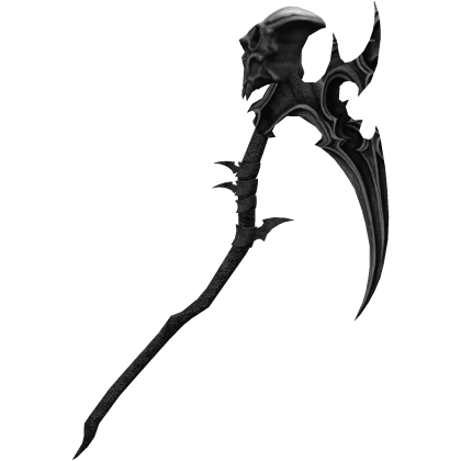 Halloween Silver Horror Bone Skeleton Scythe  Roblox item