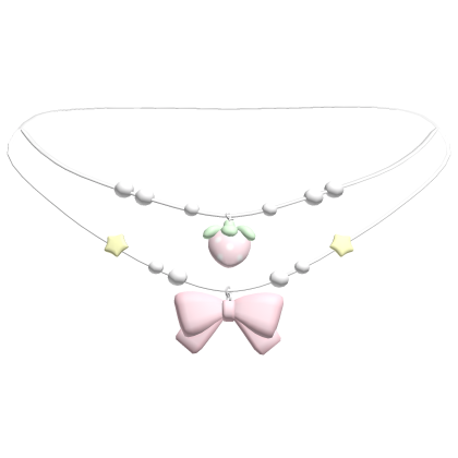 ♡ cutesy strawberry necklace 3.0