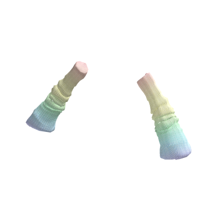 pastel rainbow oversized arm warmers thumbnail