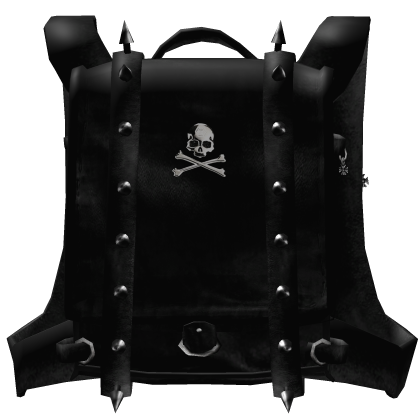 1.0 Spiked Emo Vkei Skull Black Backpack Roblox item