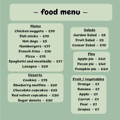 aesthetic sage green menu Roblox decal