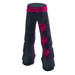 Cargo blue jeans pink smilie