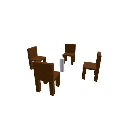 White Table with Wooden Chairs