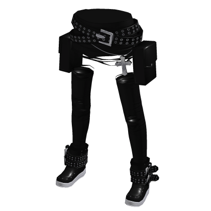 Punky Ripped Skirt Blackout