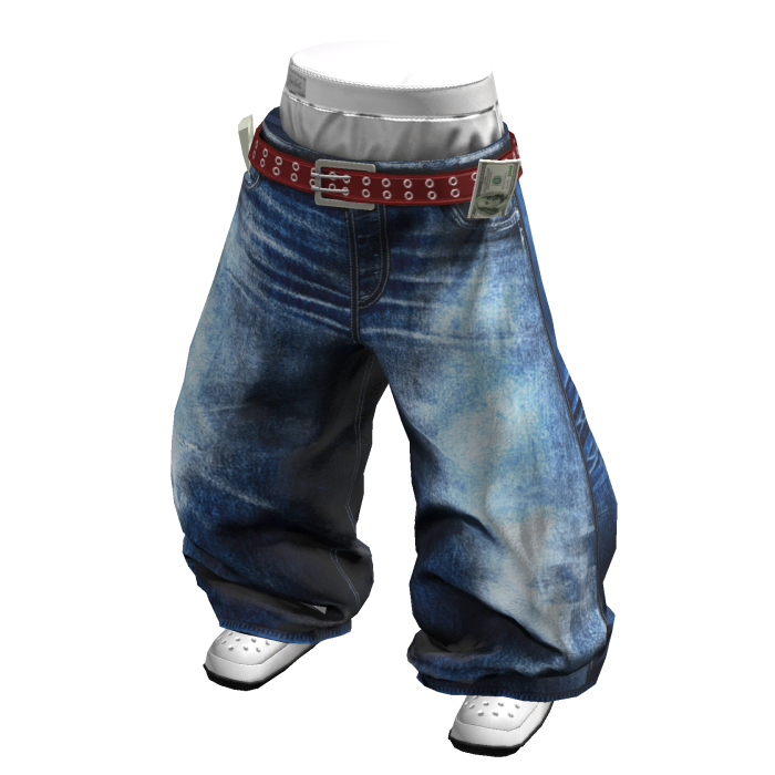 Y2K Money Sagging Jeans(Blue)