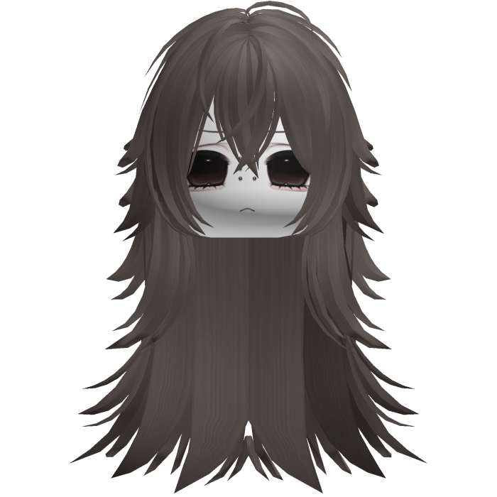 Vkei Moe Brown Messy Long Hair