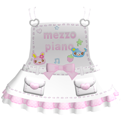 ♡ mezzo piano overalls white cute 