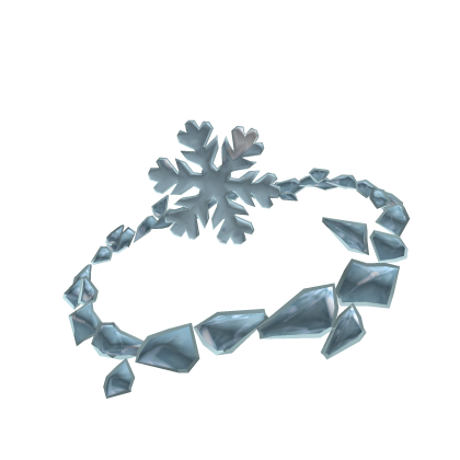 Blue Snowflake Winter Crystal Halo