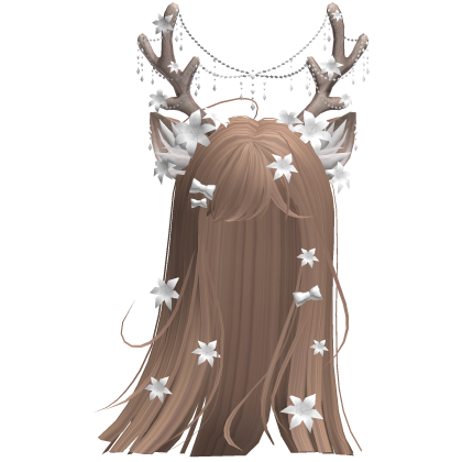 Ethereal Christmas Fairy Fawn Hair w/ Antlers