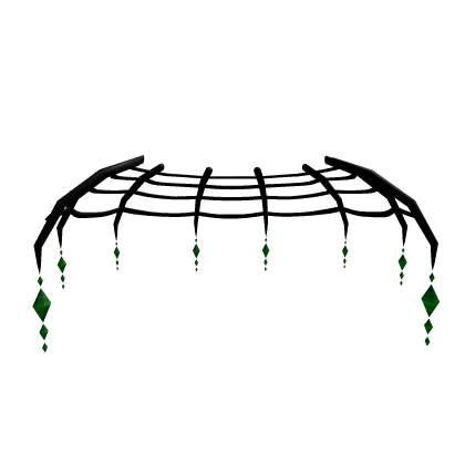 🖤🕸️ Spider's Grace crystal web skirt - Green