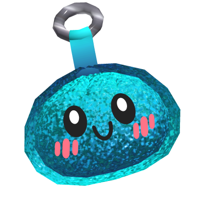 Blue Glitter Dumpling Keychain thumbnail