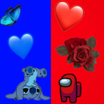 The Blue and red truth or die group