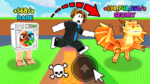 AUTO SECRET I MYTHIC I COLLECT CASH I AUTO UPGRADE - +1 Double Jump to Save Brainrots 🧠 script preview