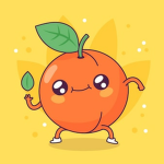 The happy orange