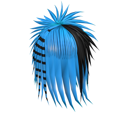 Ice Blue Spiky Messy Emo Punk Scene Hair Roblox item